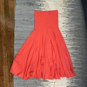 J.Crew Orange Tube Dress / Convertible Skirt